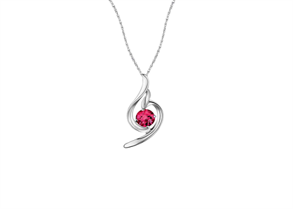 White Gold Plated | Gemstone Pendants